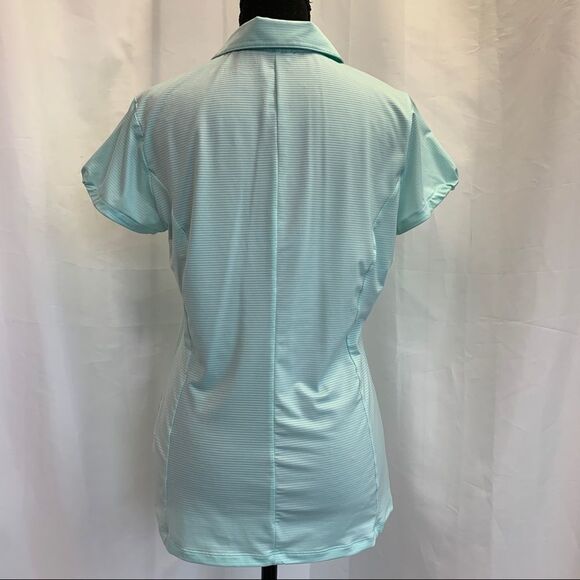 Nike pastel blue short sleeve golf top Sz M NWT - Picture 5 of 12